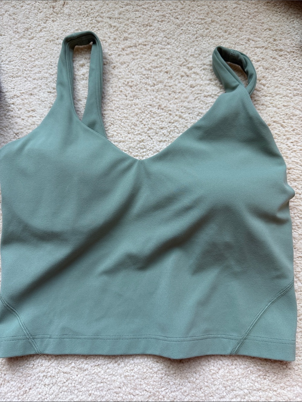 lululemon athletica Sage Green Brami Crop Tank
